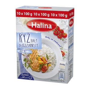 Ryż Halina 10 x 100 g saszetki