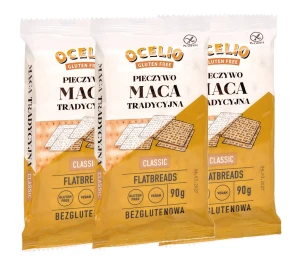  Ocelio Bezglutenowe Pieczywo Maca Tradycyjna 90g (ZESTAW 3 szt.)  