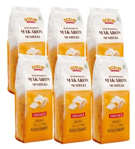Ocelio Makaron Muszelki Conchiglie 500g (ZESTAW 6 szt.)