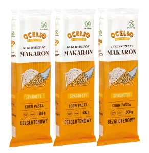 Ocelio Makaron Bezglutenowy  Spaghetti 500g  (ZESTAW 3 szt.)