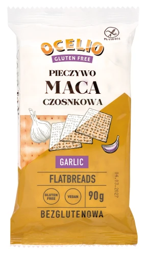 Ocelio Bezglutenowe Pieczywo Maca Czosnkowa 90g