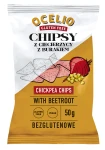 PROMOCJA! OCELIO Chipsy Bezglutenowe z Ciecierzycy z Buraczkiem 50g  (Najlepiej spożyć przed 26.07.2026r.)