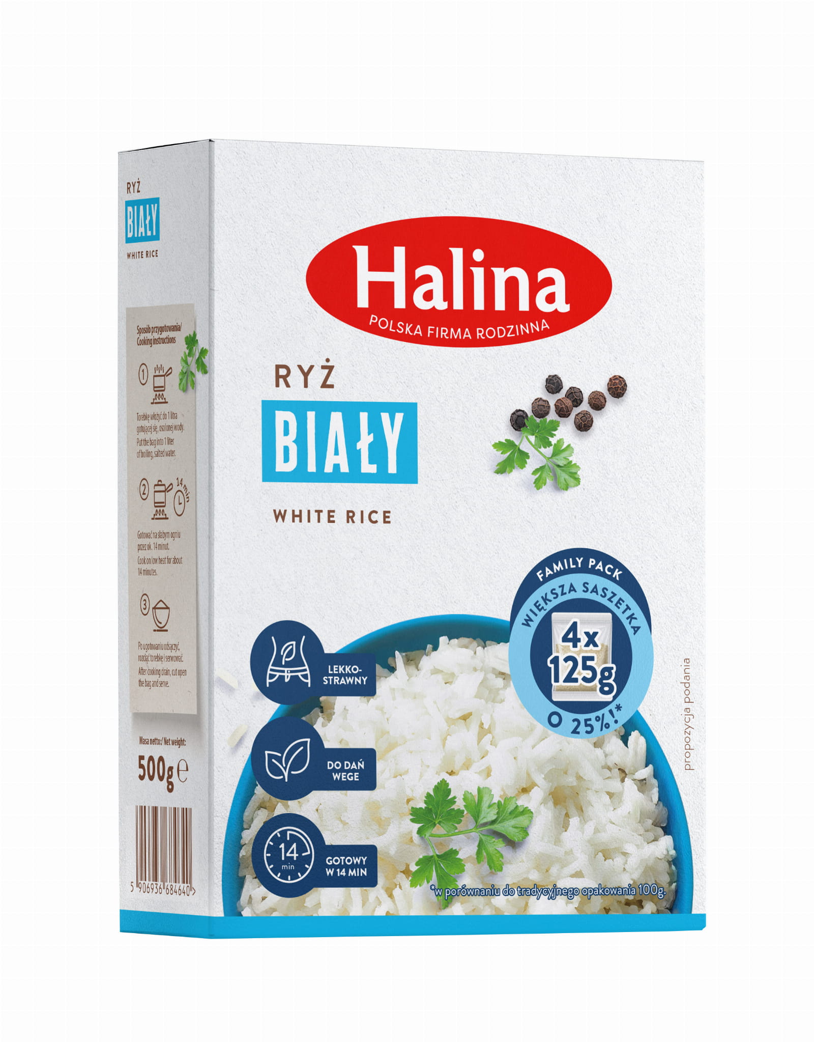 Ryż Halina 4 x 125 g saszetki